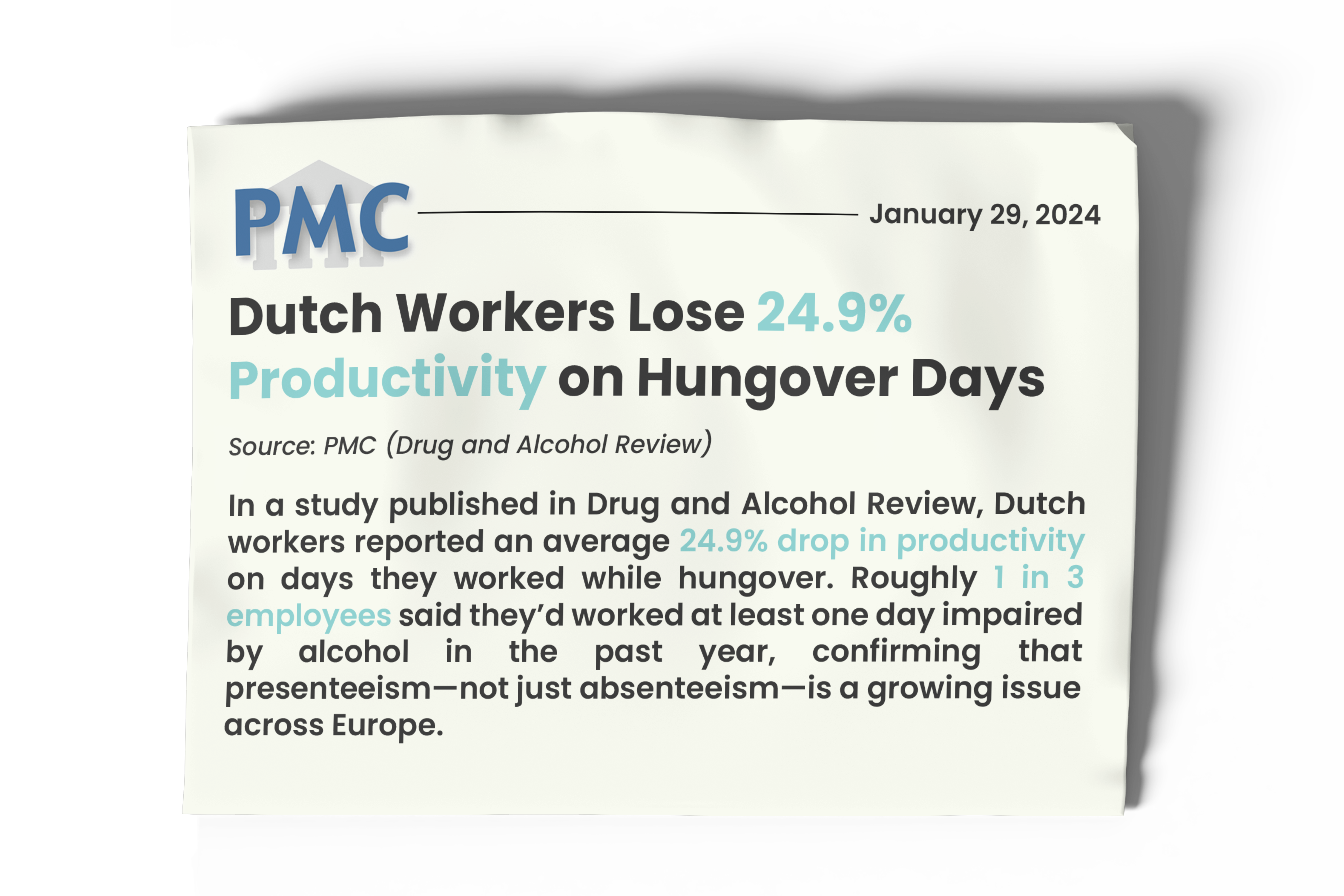 News article about economic burden